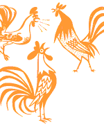 We.are.family.chickens.orange